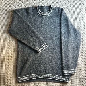Gray Mohair Wool Women's Sweater